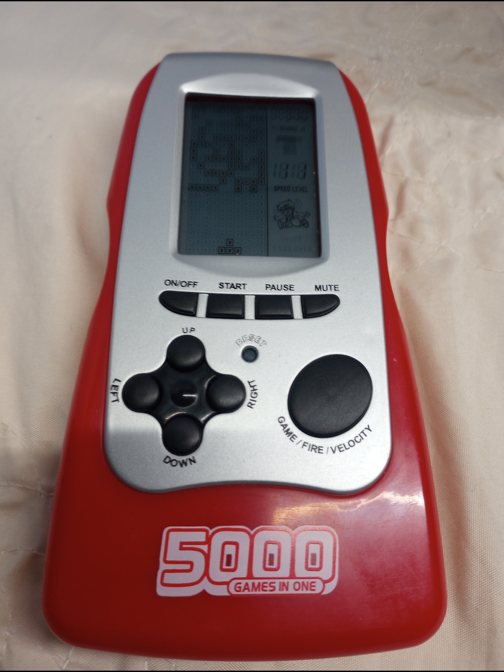 5000-in-1 Portable Handheld Game Console - Red